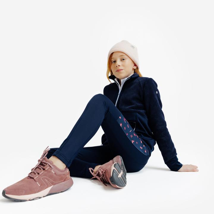 Actual product image Fouganza Winter-Reithose 100 Kinder rosa Print (140)