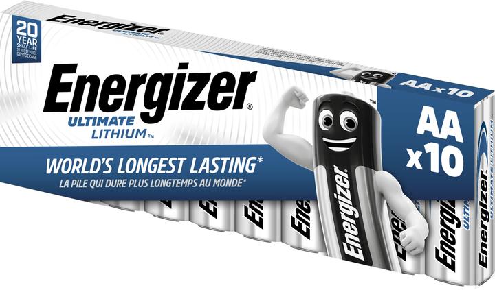 Energizer Ultimate Lithium (10 pz., AA, 3000 mAh)
