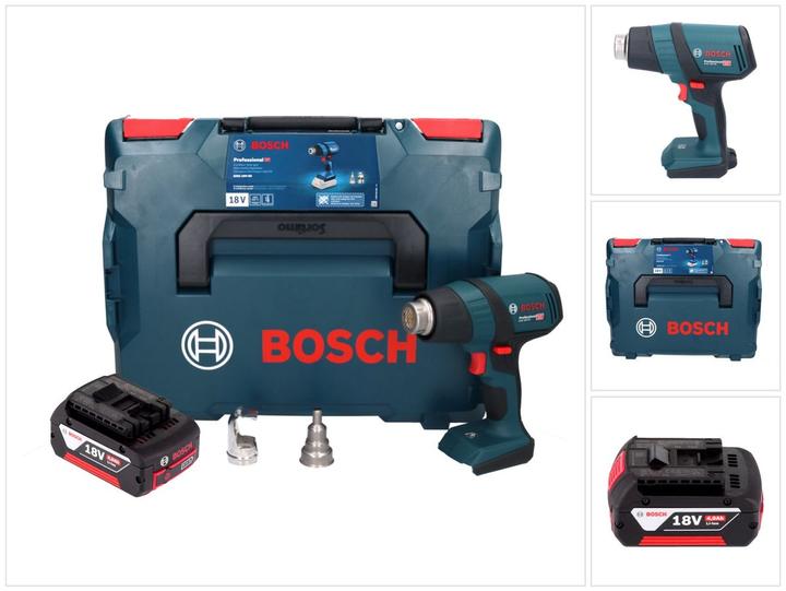 Bosch Professional Bosch GHG 18V-50 Professional Battery hot air blower 18 V 300° C / 500° C + 1x rechargeable battery