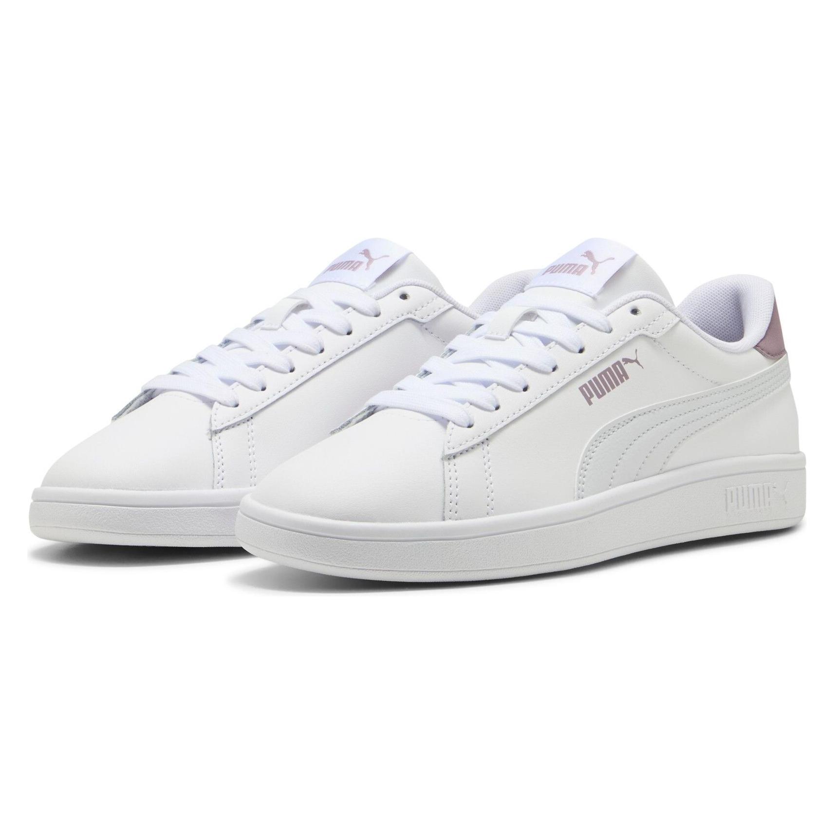 Puma, Unisex, Sneakers, Smash 3.0 L, Wit, Grijs, (39)