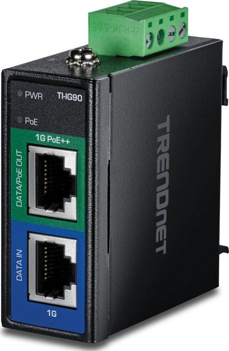 Actual product image Trendnet TI-IG90 Hardened Industrial (802.3af (PoE), 802.3at (PoE+), 802.3bt (PoE++), 90 W)