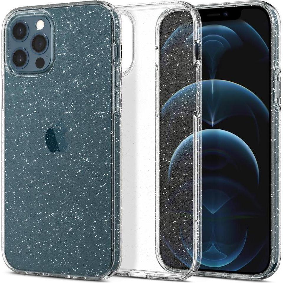 Spigen Liquid Crystal Glitter (Apple iPhone 12 Pro), Smartphone Hülle, Transparent