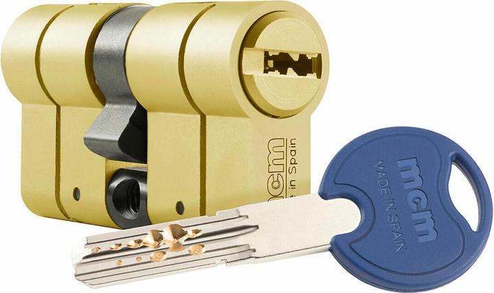 MCM Sluitcilinder SCX+DE 30-40 Antistotende dubbele cilinder van messing staal (Sluitcilinder)