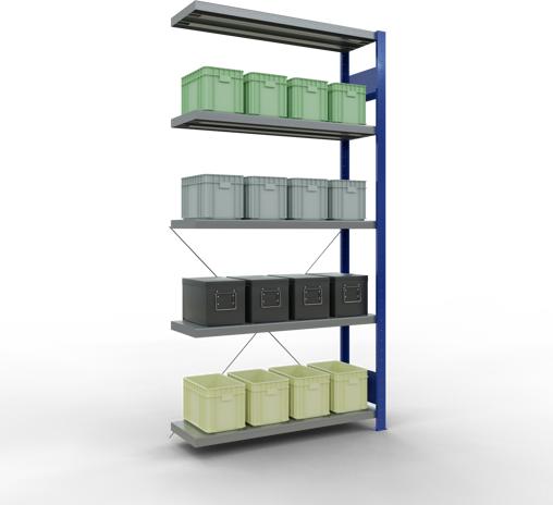 Actual product image Schulte Lagertechnik MULTIplus330 boltless bay system with cross brace