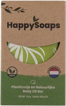 Actual product image Happy Soaps Happysoaps Body Oil Bar - Aloe You Vera Much - Fresh, Invigorating & Hydrating - 100% Plastic Free (Body oil)