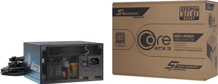 Productafbeelding Seasonic Netzteil 850W Core GC-850 ATX3 (80+Gold) (850 W)