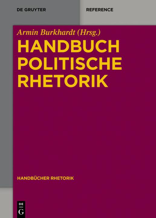 Produktbild Handbuch Politische Rhetorik (Deutsch, 2018)