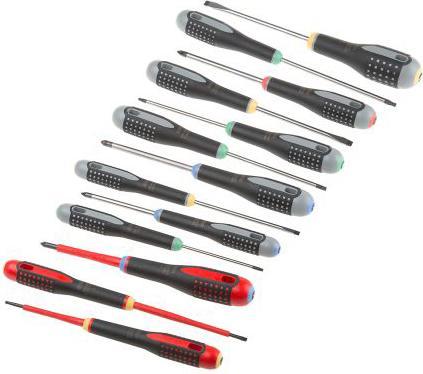 Immagine prodotto Bahco Set di tournevis ERGO, 13 pezzi (Porta, Cacciavite a croce PZ, Pin-torx)