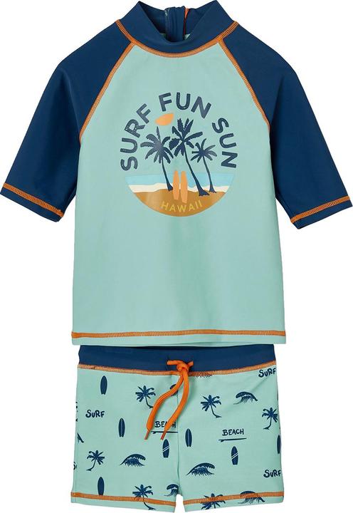 Image du produit Vertbaudet Jungen Strand-Set mit UV-Schutz: T-Shirt & Shorts (98, 104)