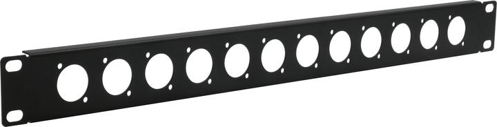 Actual product image Exsys 19" Rack panel, 1U, 12x D-type (XLR)