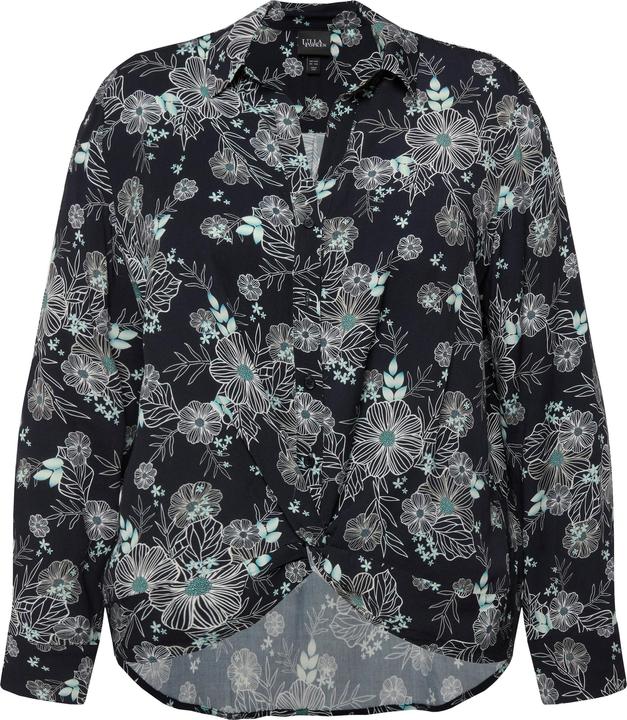 Immagine prodotto Ulla Popken Camicia con stampa floreale, colletto da camicia e maniche lunghe (50, 52)