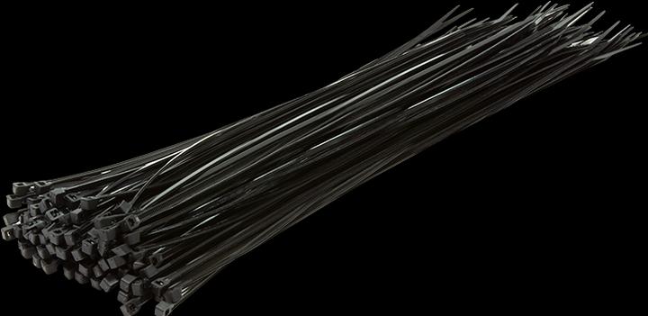 Actual product image LogiLink Cable tie 100 pieces, length: 500 mm, thickness: 4,4 mm, black (Plastic cable ties, 500 mm, 100 pcs.)