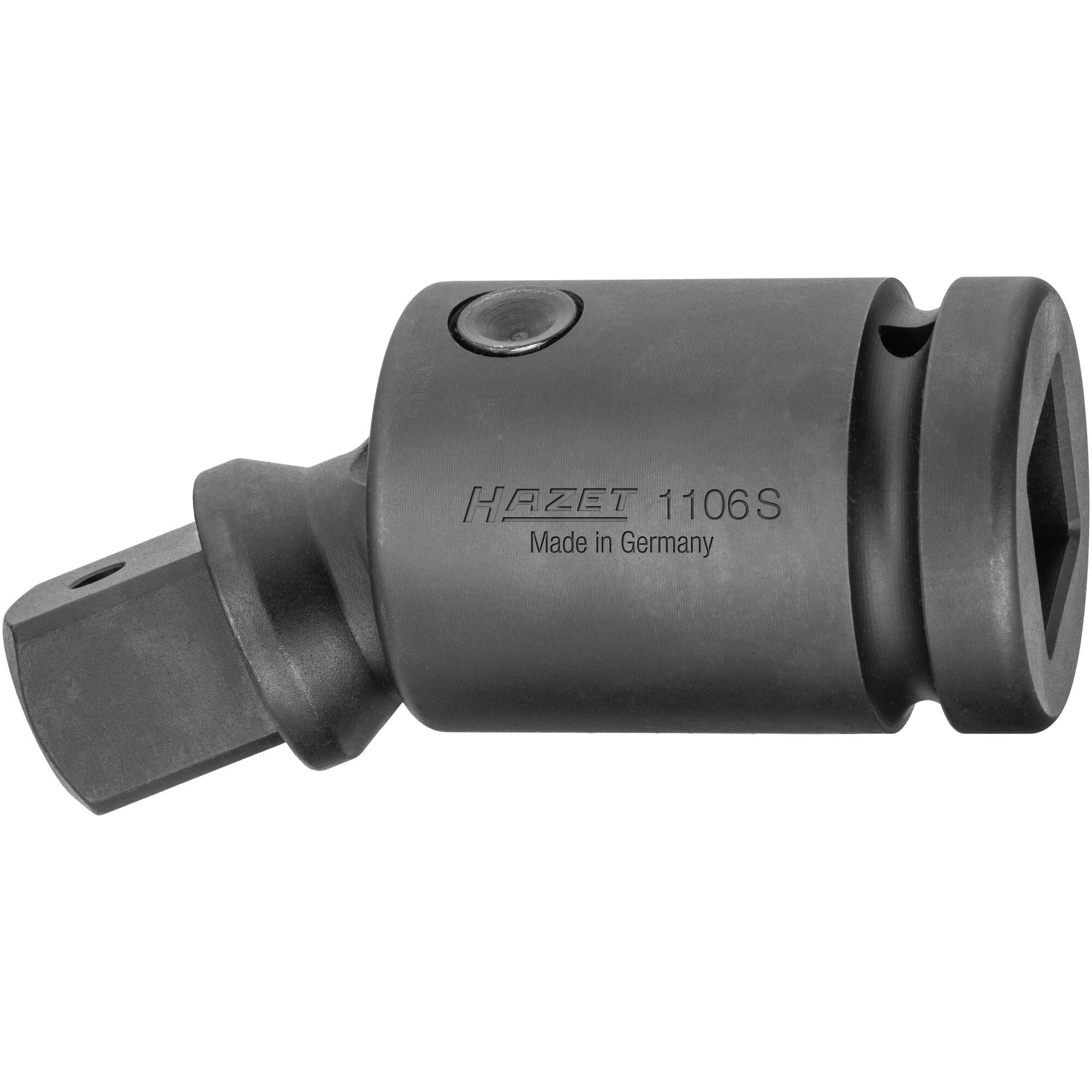 HAZET, Steckschlüssel + Stecknuss, Schlag-, Maschinenschrauber Gelenkstück 1106S ∙ Vierkant25 mm (1 Zoll) ∙ Vierkant 25 ...