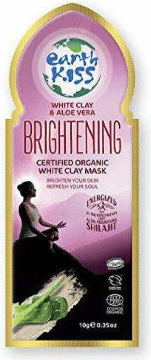 Immagine prodotto Earth Kiss Maschera all'argilla bianca biologica certificata BRIGHTENING 10 ml (10 ml)