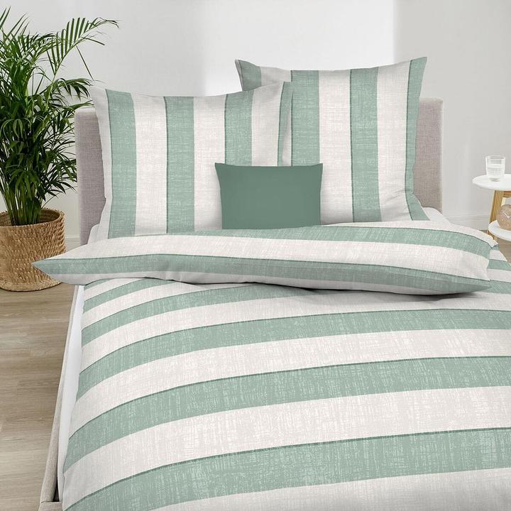 Actual product image Kaeppel Mako-Satin Bettwäsche College (Bedding set, 155x220 cm + 80x80 cm)
