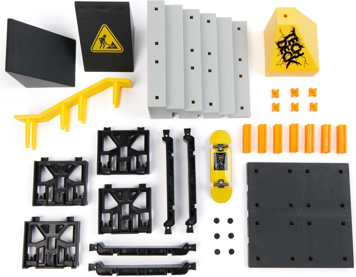 Produktbild Spin Master Tech Deck, Pyramid Shredder, X-Connect Park Creator, anpassbares und aufbaubares Rampenset mit Finge
