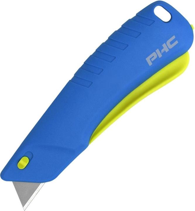 Actual product image Dedra Safety knife PHC Rebel, retractable blade, blue