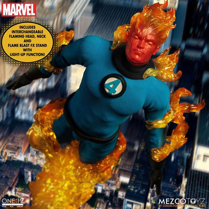 Image du produit Mezco Toys Marvel figurines 1/12 Fantastic Four Deluxe Steel Box Set 16 cm