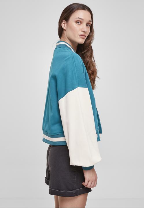 Actual product image Urban Classics Oversized Two Tone College Terry Jacket (4XL)