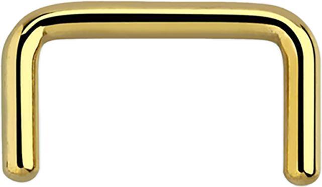 Immagine prodotto Star Piercing Anello per setto U placcato oro (senza ottone, Acciaio chirurgico 316L)