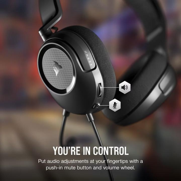Actual product image Corsair HS35 SURROUND v2 Headset Wired Head-band Gaming Black (Cable)
