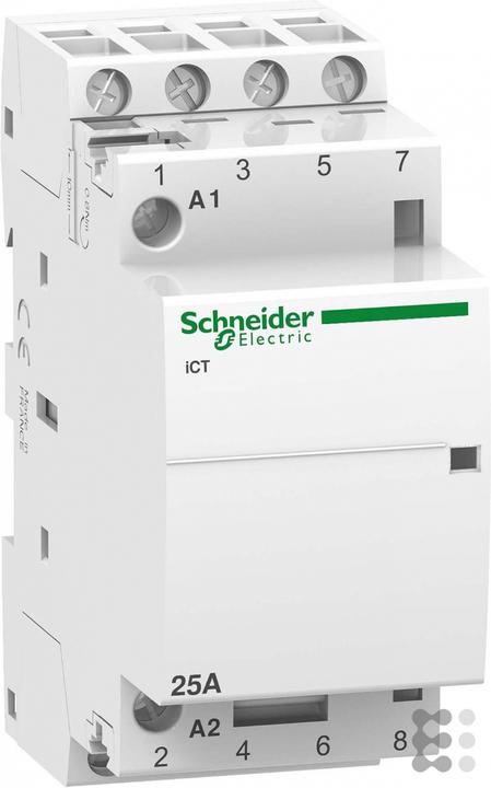 Produktbild Schneider Electric Acti9 iCT Contactor 25A 4NO 220/240Vac (Heizungsaktor)