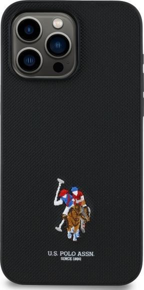 Actual product image U.S. Polo US Polo USHCP15XPEMK iPhone 15 Pro Max 6.7 black/black Embroidered DH Colour (Apple iPhone 15 Pro Max)