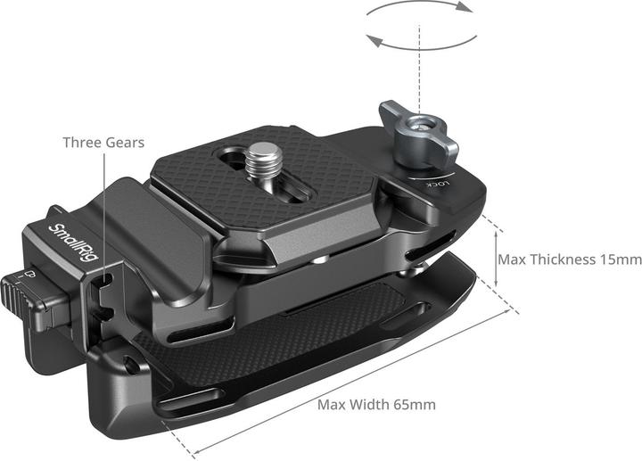 Produktbild SmallRig Camera Clip mit Schnellwechselplatten-Montagesatz