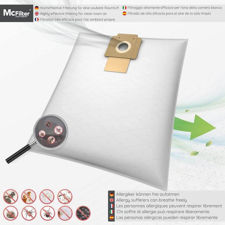 Image du produit Mc Filter Sacs à poussière pour aspirateurs Kärcher (10x)