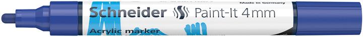 Nährwerte und Zutaten Schneider Acrylmarker Paint-it 320, 4 mm, blau sp. (Blau, 4 mm, 1 x)