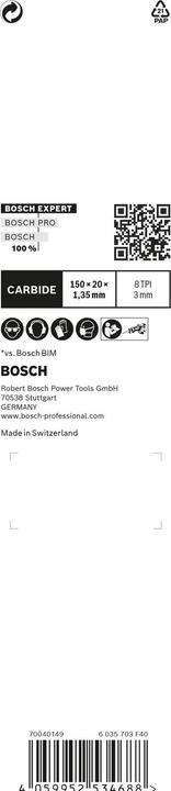 Immagine prodotto Bosch Professional Zubehör Lama per sega alternativa EXPERT 'Vehicle Rescue' S 957 CHM, 1 pezzo
