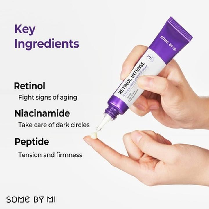 Produktbild Some By Mi Retinol Intensiv Fortschrittliche Dreifachwirkung (Augenpflege Crème, 30 ml, Tag)