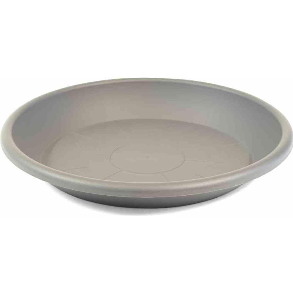 Siena Garden, Blumentopf Zubehör, Untersetzer Basic, rund, Ø 17 cm, passend zu Cilindro 18, aus Kunststoff matt in taupe
