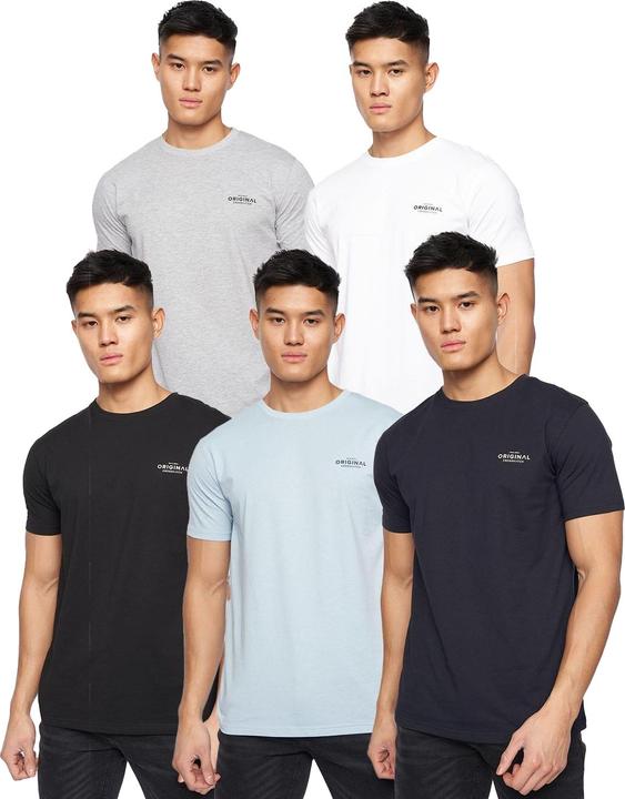 Grau meliert, Blau, Schwarz, Weiss