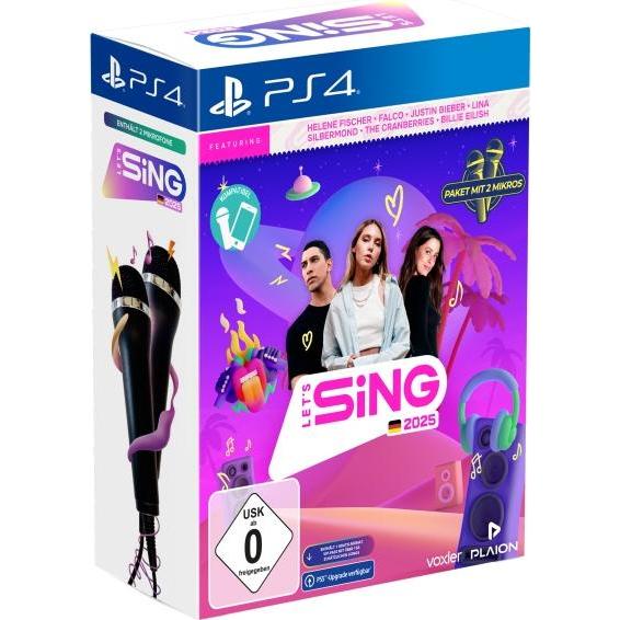 Plaion, Let's Sing 2025 German Version (+ 2 Mics) (PS4) (USK)