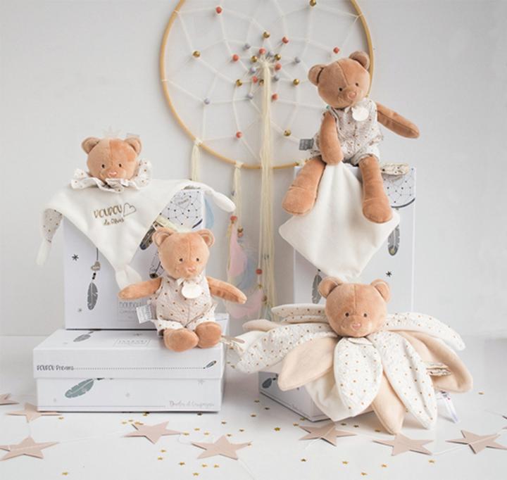 Produktbild Doudou et Compagnie Schmusetuch Bär Blüte