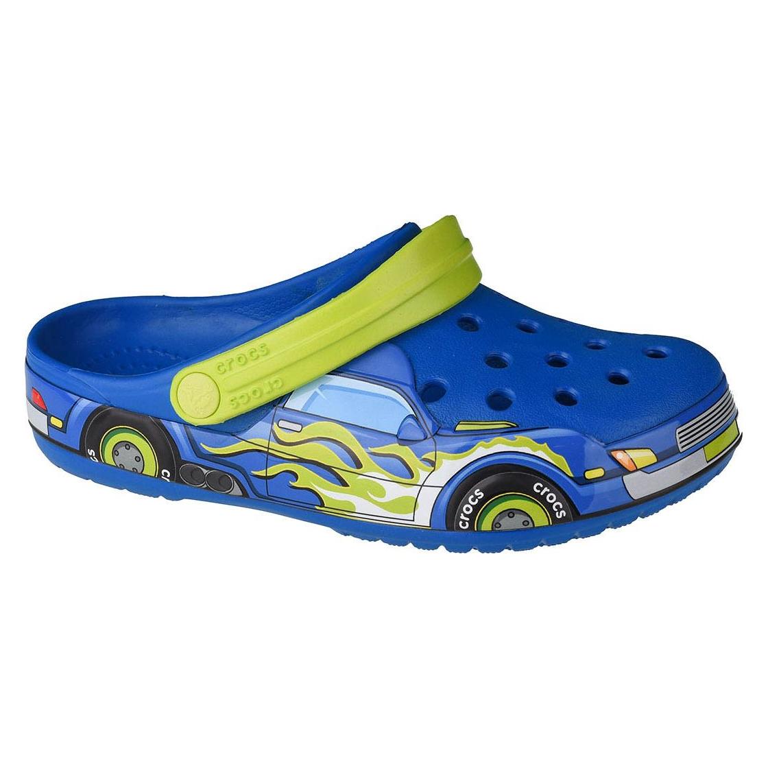 Crocs, Mädchen, Hausschuhe, Fun Lab Truck Band Clog 207074-4JL - 19/20, Blau, (19)