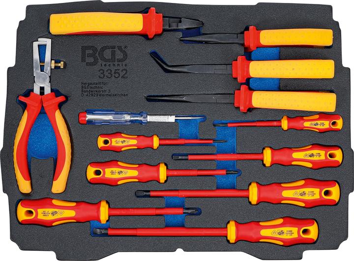 Produktbild BGS Schaumeinlage für Art. BOXSYS1 & 2: VDE-Zangen-/ Schraubendreher-Satz 13-tlg.