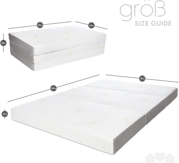 Actual product image Milliard Folding mattress (135 x 190 cm)