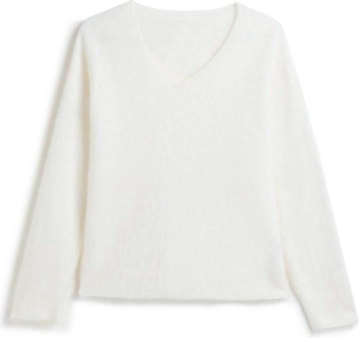 Produktbild Bellemere Pullover Brushed Silk Cashmere V-Neck Sweater (One Size)