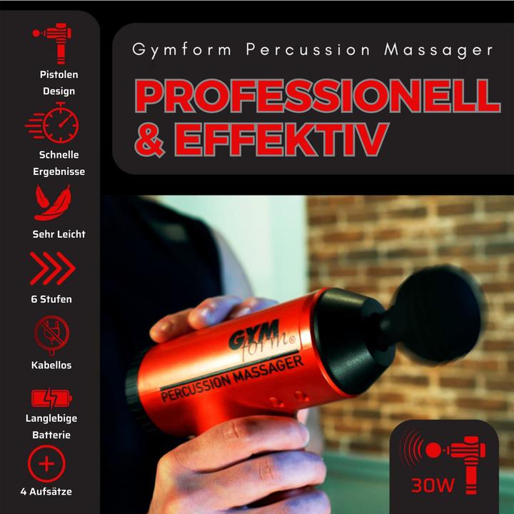 Actual product image Gymform Percussion Massager (6 Steps, 120 min)