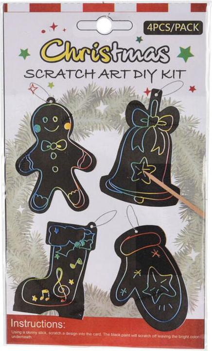 Actual product image Scratch card Christmas, 4 pcs.