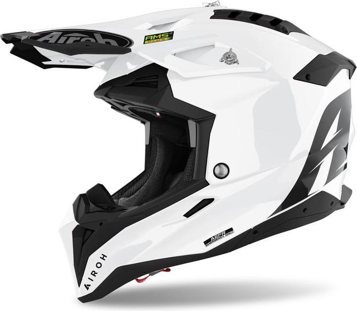 Airoh Casco Aviator a 3 colori e bianco lucido (S)