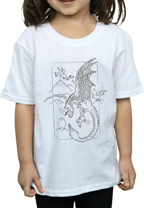 Image du produit - T-shirt DRAGON LINE ART - Fille (128)