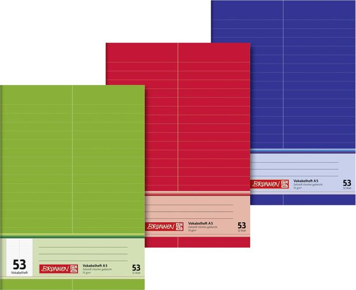 Produktbild Brunnen Vokabelheft (A5, Liniert)