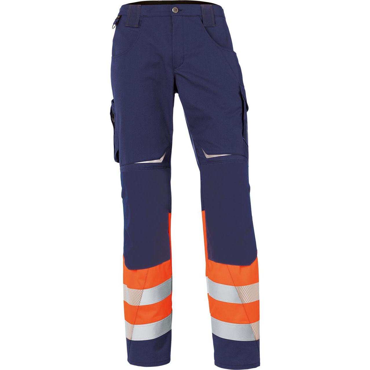 Kübler, Arbeitshose, Hose REFLECTIQ Klasse 1 warnorange/dunkelblau Form 2208 Grösse 48 (48)