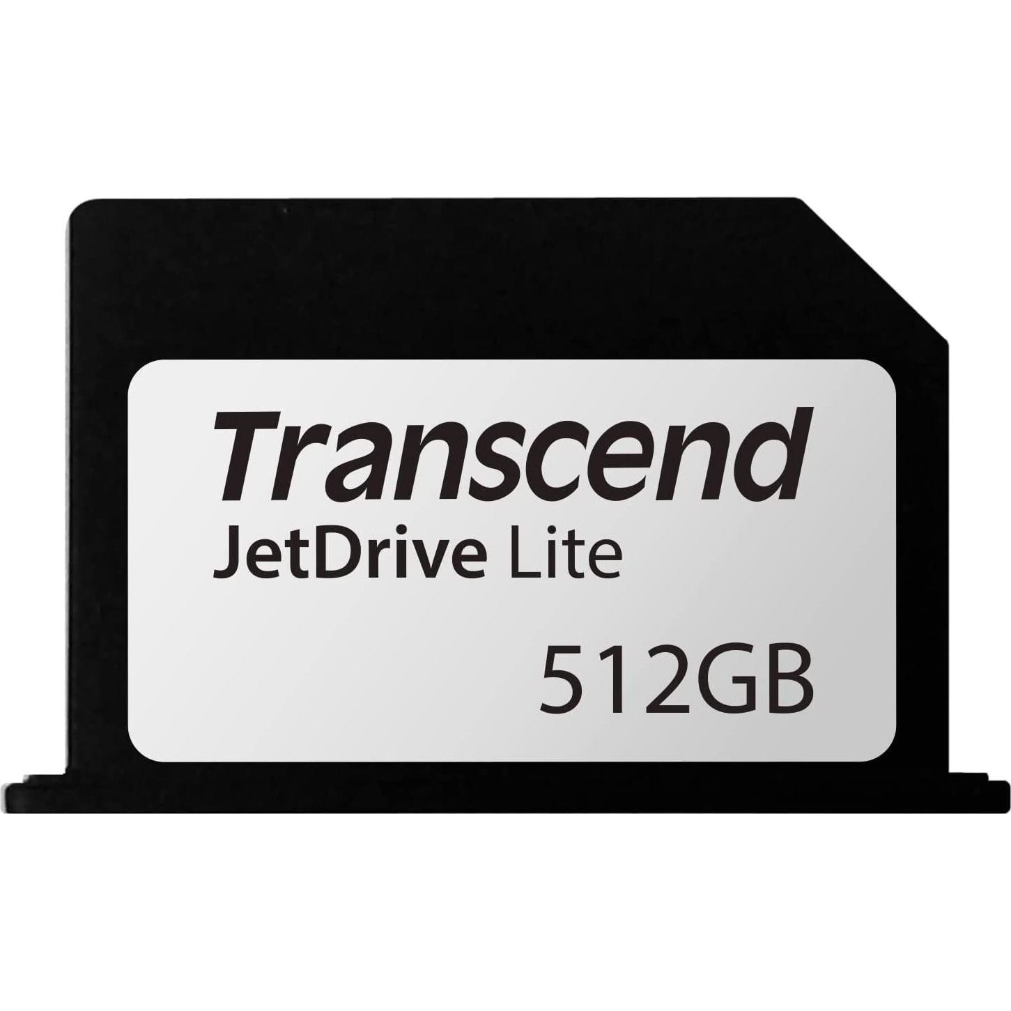 Transcend JetDrive Lite 330 (512 GB, CF), Speicherkarte, Schwarz