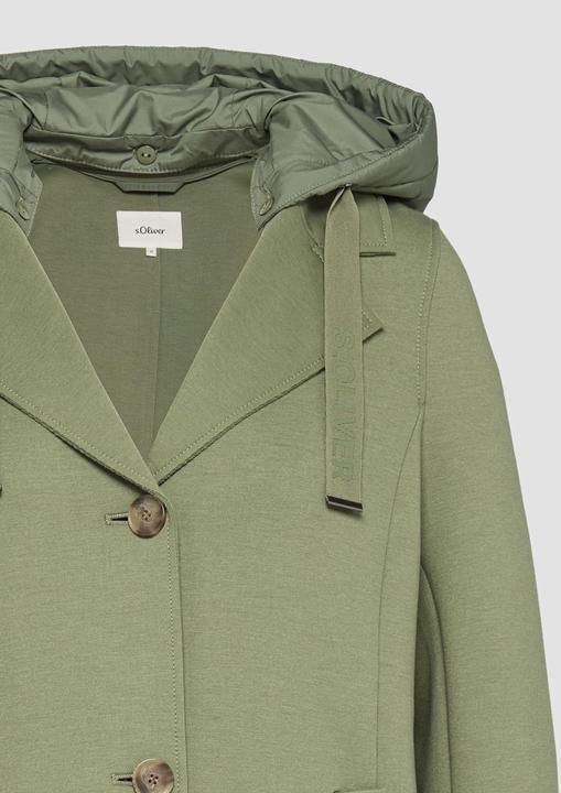 Produktbild S.Oliver Outdoor-Mantel Scubamantel mit abnehmbarer Kapuze