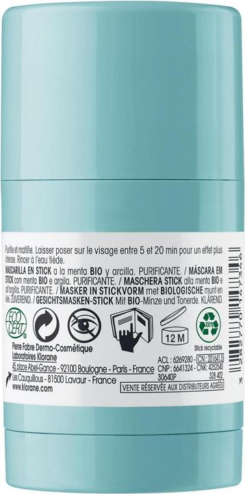 Immagine prodotto Klorane Maschera in stick con menta acquatica biologica (25 ml)