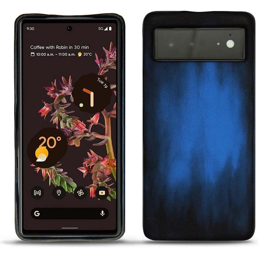 Noreve Lederschutzhülle (Google Pixel 6), Smartphone Hülle, Blau